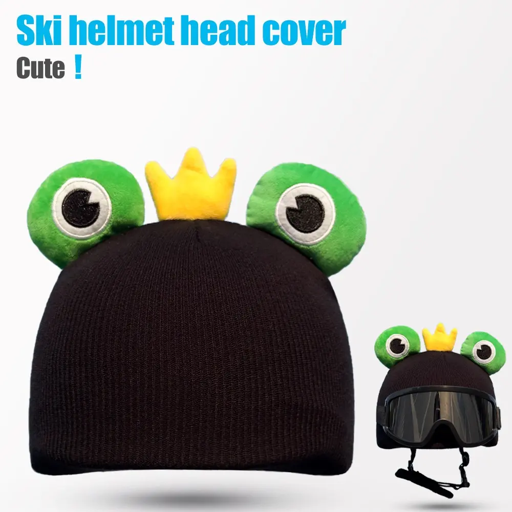 Trendy Ski Helmet Cover, Fashionable Windproof and Warm, Safe Performance, Fits Most Helmet Styles, Essential Winter Gear, Fashionable Design