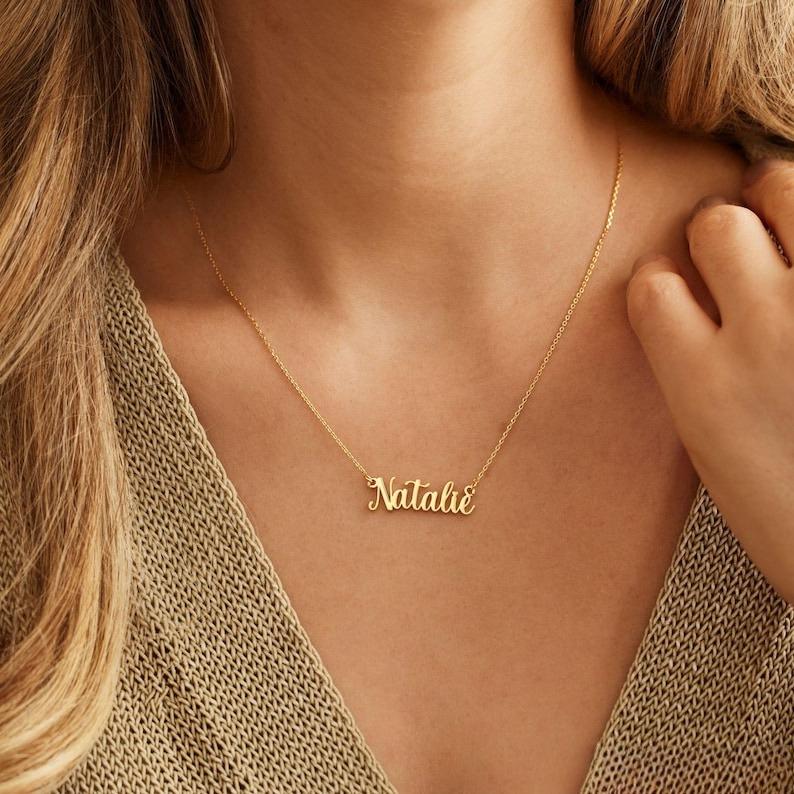 AS826 Personalized Custom Name Pendant Stainless Steel DIY Necklace Gifts for Family, Friends and Lovers