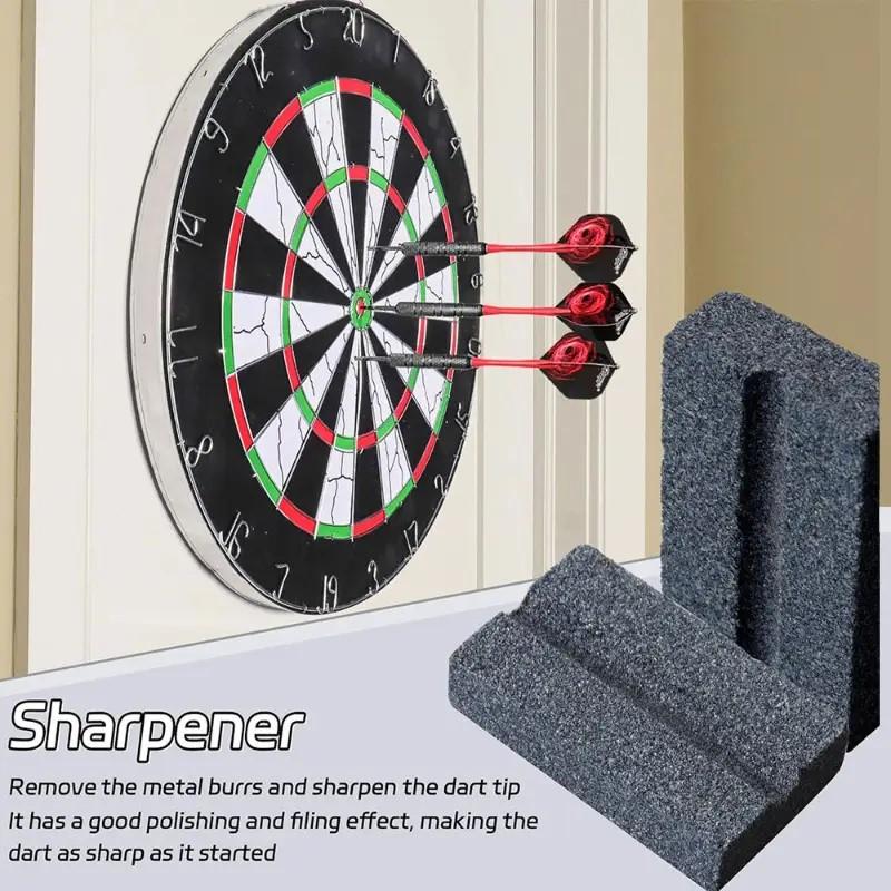 V-Shape Dart Sharpener Stone Set, Available in 1/2/4/6 Pieces, Precision Tool for Darts Accessories, Essential for Accurate Throwing