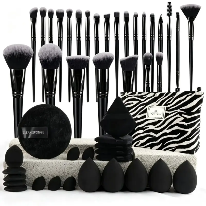 Professional Makeup Tool Set, 47-Piece Makeup Brush Kit with Case, Portable Travel Makeup Brushes, Beginner-Friendly, Daily Use
