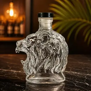 Unique Animal-Shaped Clear Whiskey Decanter, 300ML Wine Aerator, Decor, Perfect for Home, Restaurant, Bar, Holiday Gift, Christmas, Halloween Gifts