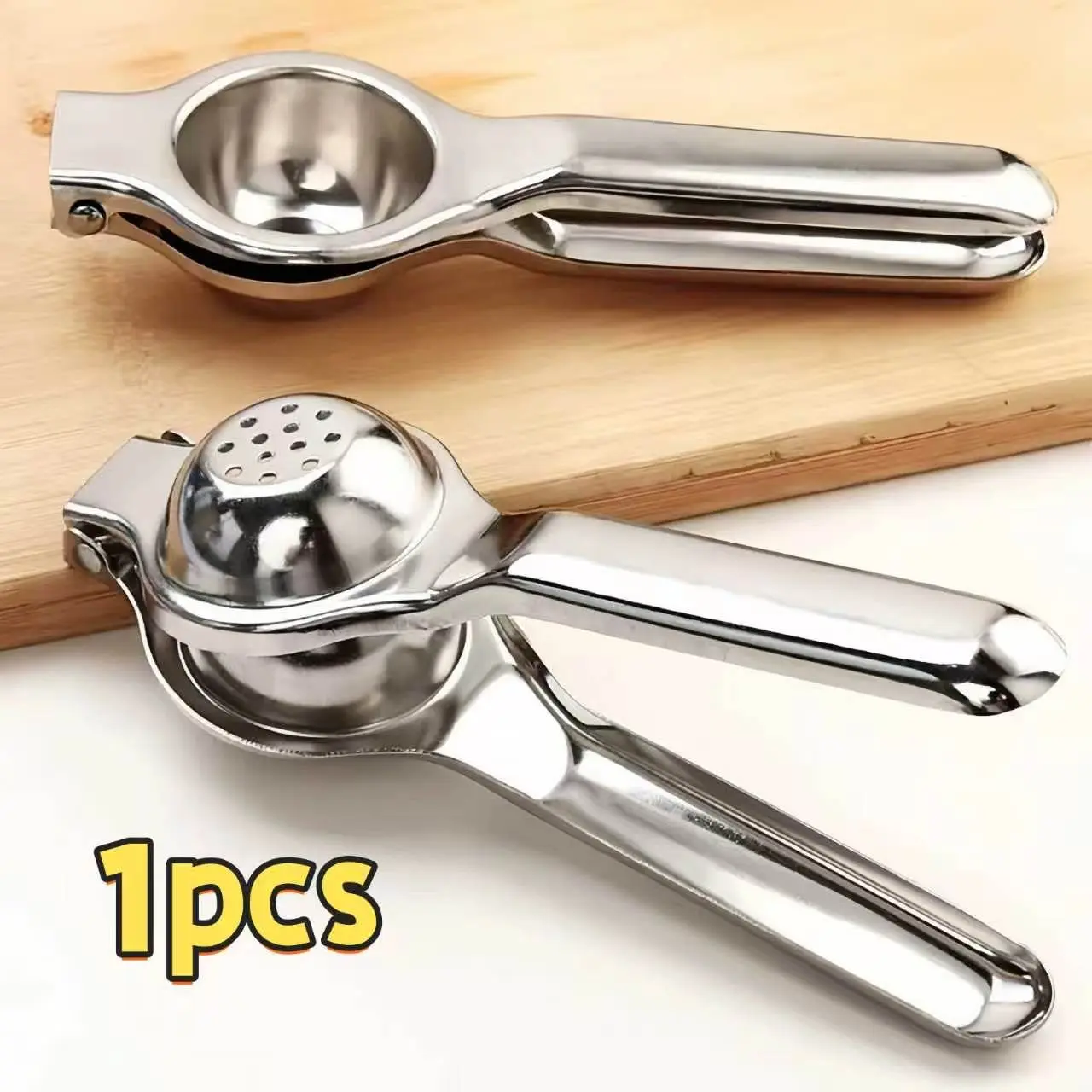 Stainless Steel Lemon Squeezer, Portable Manual Fruit Juice Press, Bar Kitchen Tool, Single Pack, Easy to Use, Durable Design