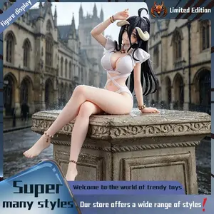 beautiful girl Swimsuit Albedo Peripheral figurine model table decoration, birthday gift, trendy toy scene decoration, car
