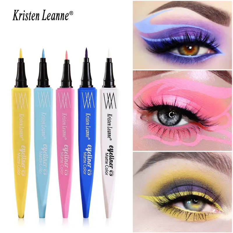 Neutral Bold Liquid Eyeliner with Ultra-Fine Brush, Long Lasting & Smudge-Proof Matte Formula, Portable Bottle in Bright & Neutral Shades for Makeup Beginners, Neutral Bold Eyeliner