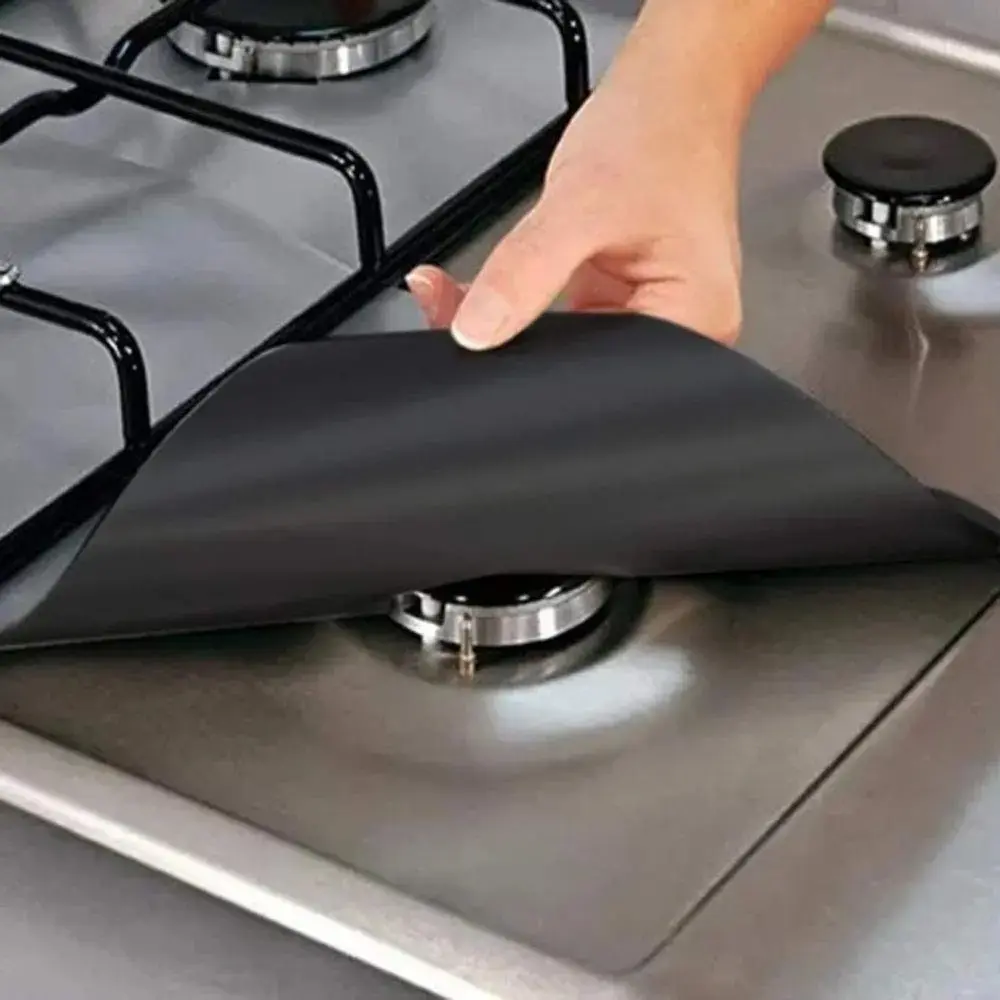 Reusable Non Stick Gas Stove Burner Covers For 4 6 Burner Gas Range Heat Resistant Stove Top Protector Liners Stove Oven Easy Clean Washable Cuttable Stove Guard For Kitchen Cooking Bbq Prevent Oil Stain Trim Freely To Fit Different Cooktop Size Indoor Ho