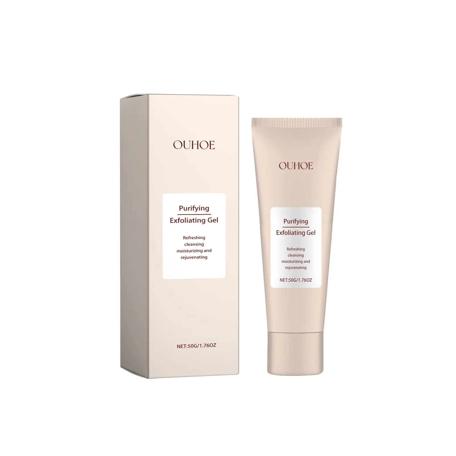 OUHOE Purifying Exfoliating Gel, Skin Mildly Tender Skin Cutin Clean Pores Blackhead Gel