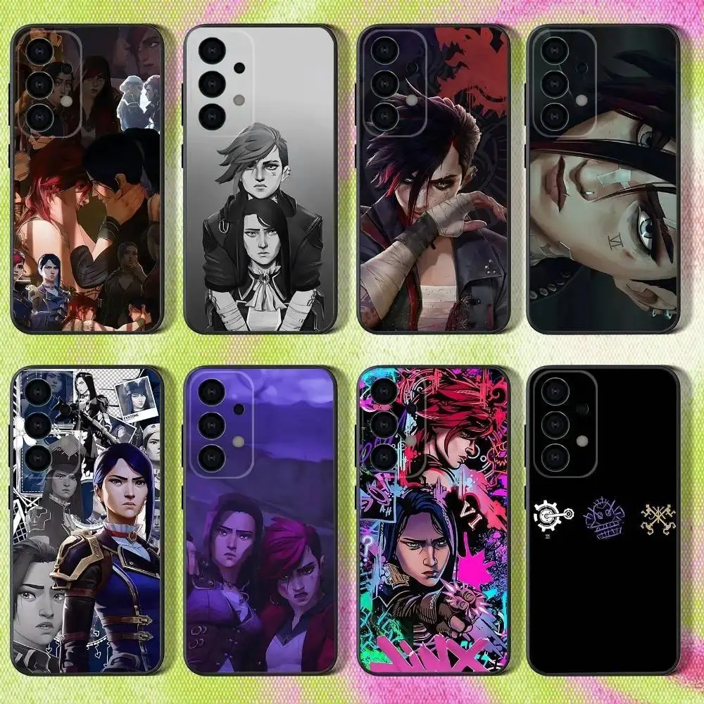 Arcane Vi & Caitlyn Personalized Character Art Phone Case - High Detail Protection Accessory For iPhone 11-17 Pro Max/Plus, Samsung Galaxy S23-S25, Accessories, Style 1