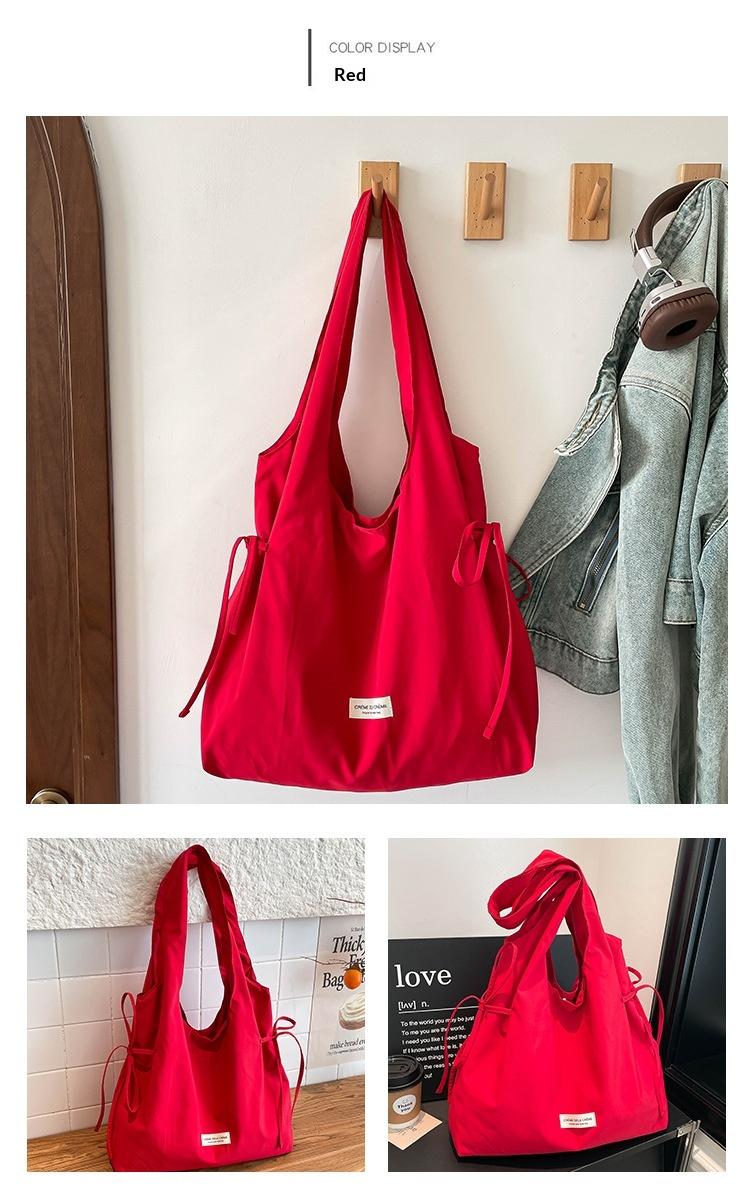 New Fashion Simple Shoulder Bag Women Large Capacity Comfortable Versatile Texture Tote Bag Simple Casual Storage Handbag