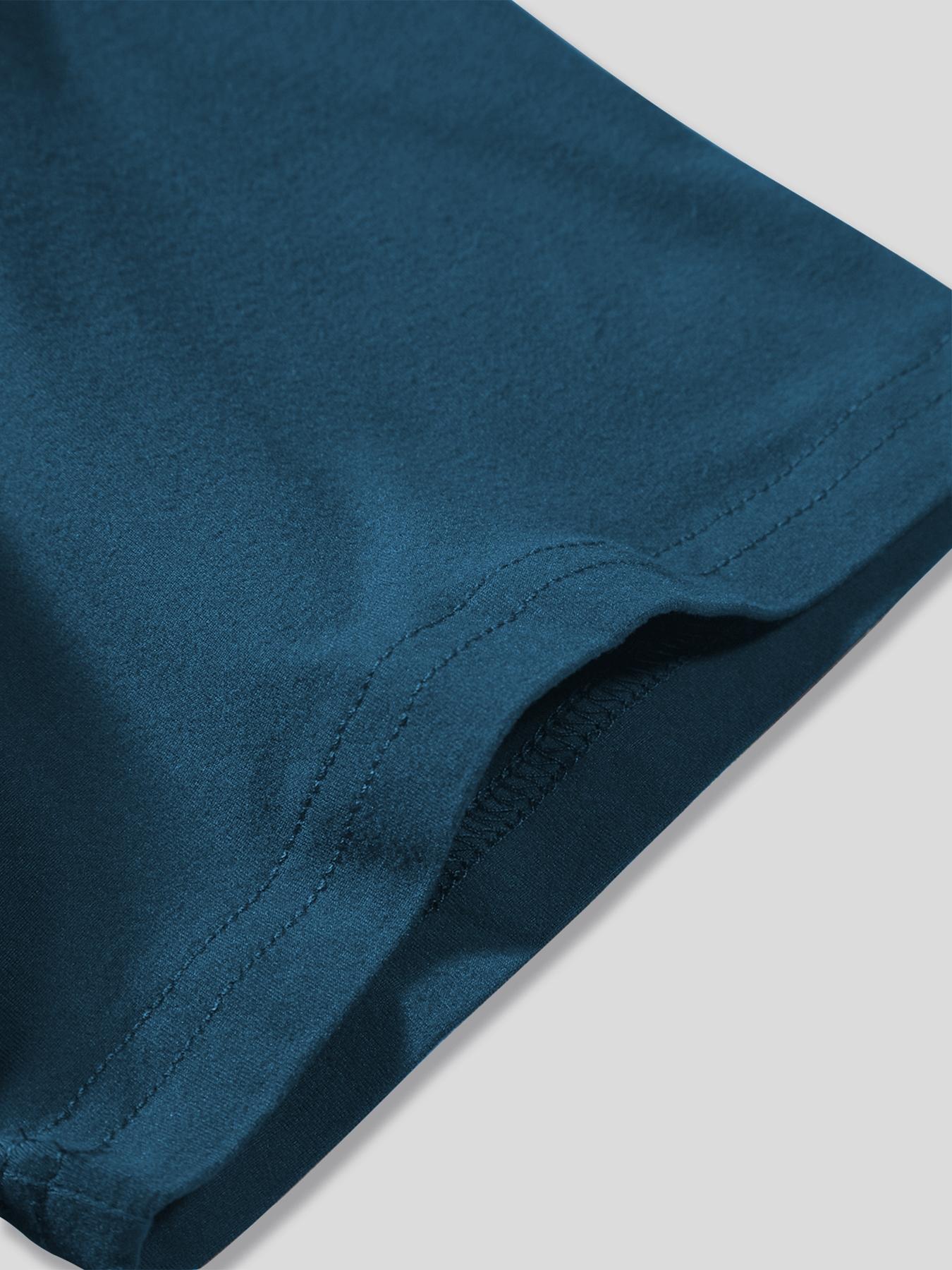 Men's Solid Short Sleeve Tee, Loose Casual Comfy Round Neck T-shirt for Summer, Fashion Men's Top for Daily Wear, Tropical