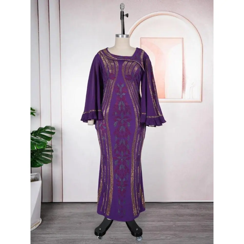 Elegant African Wedding Dress for Women Long Maxi Kaftan Robe Muslim Fashion Abaya Dashiki Turkish Style 2026 New