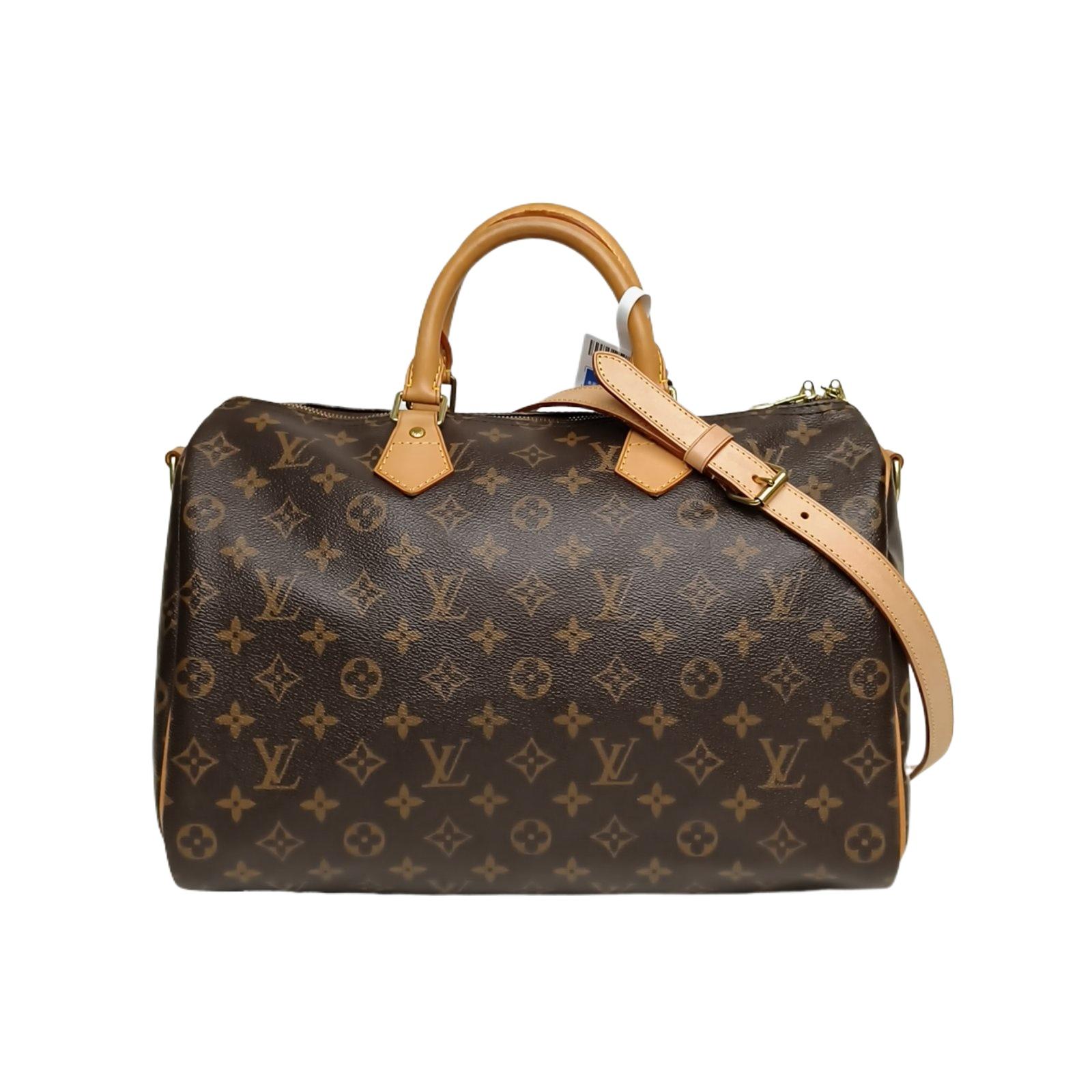 Pre-owned Louis Vuitton 【Alea】Speedy 35 with Shoulder Strap Monogram PV