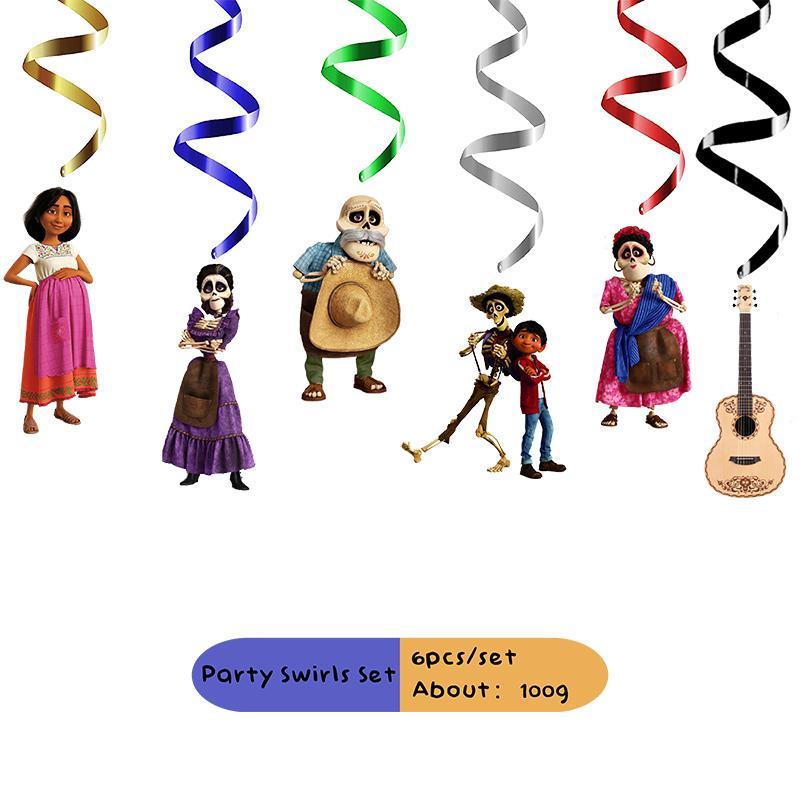 Cartoon Musical Coco Theme Party Supplies Girls Birthday Party DecorationDisposable Party Pack Various combinations of choice