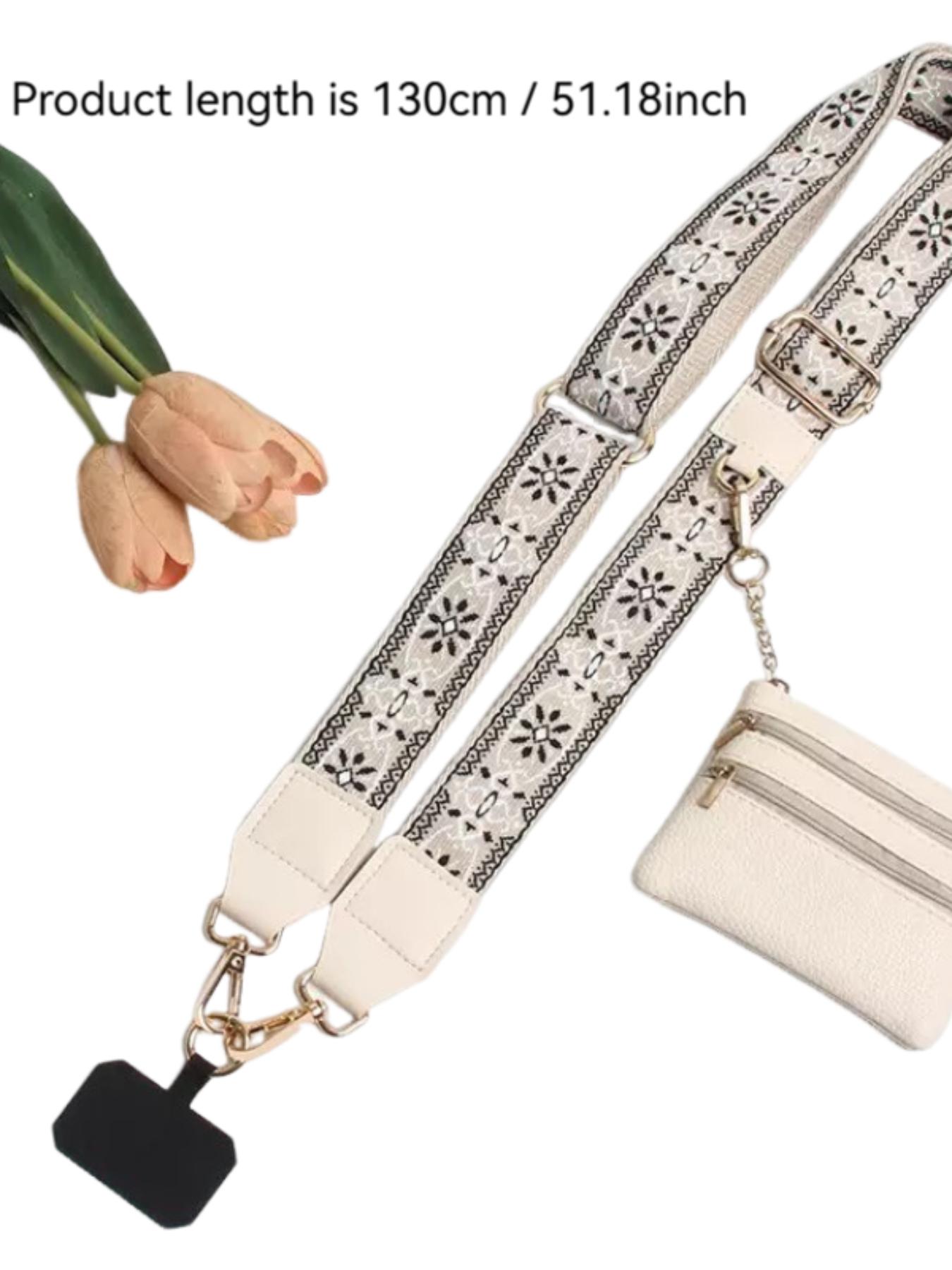 Retro ethnic pattern, adjustable, can be used as mobile phone straps, bag straps, crossbody model mobile phone straps with wallet, bag straps, zipper bags, crossbody straps with wallets, Mother's Day gifts, birthday gifts