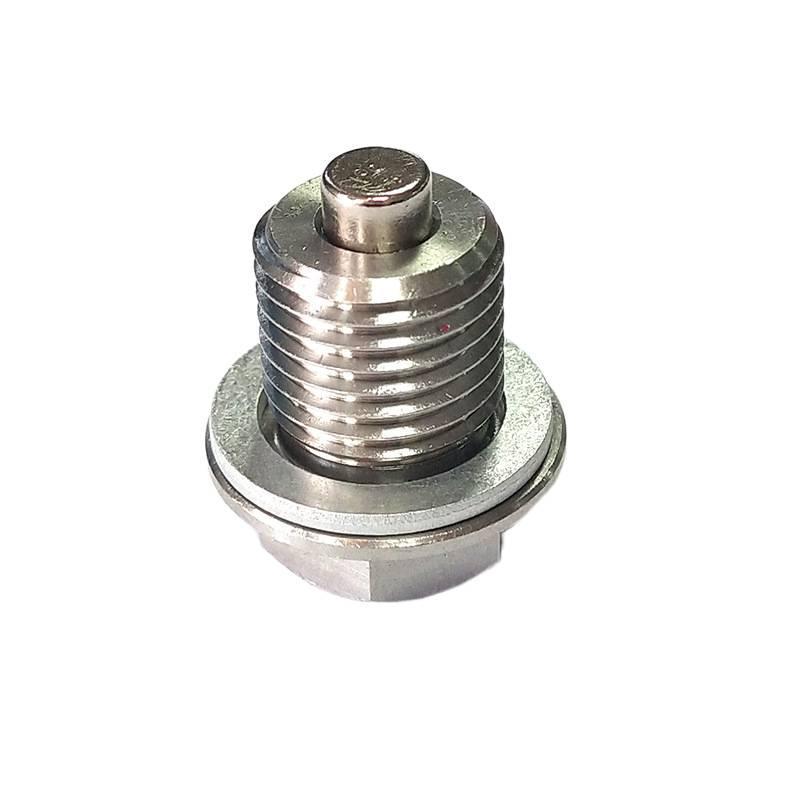 Automotive parts stainless steel magnetic oil drain plug, oil pan drain plug, transmission sludge suction screw plug