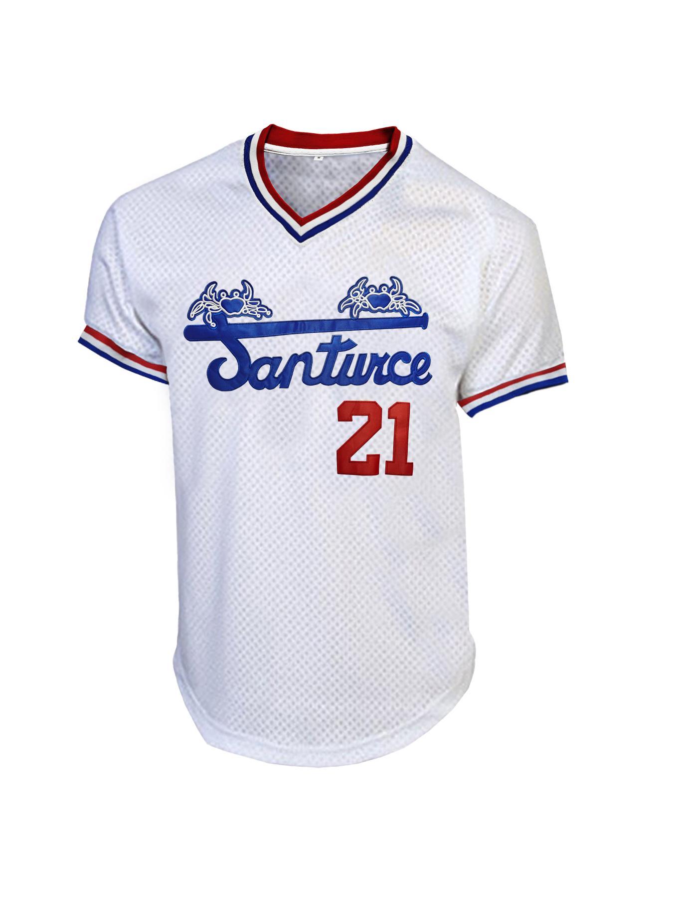 Men's Letter & Number Embroidery Contrast Binding Embroidered Baseball Jersey, Loose Casual Button Front Baseball Top for Training & Competition, Baseball Outfielder Equipment