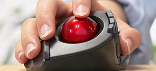 Trackball Mouse, 2.4GHz Wireless, Finger Control, 8-Button Function, Smooth Tracking, Ergonomic Design, Optical Gaming Sensor, For Windows11 and macOS