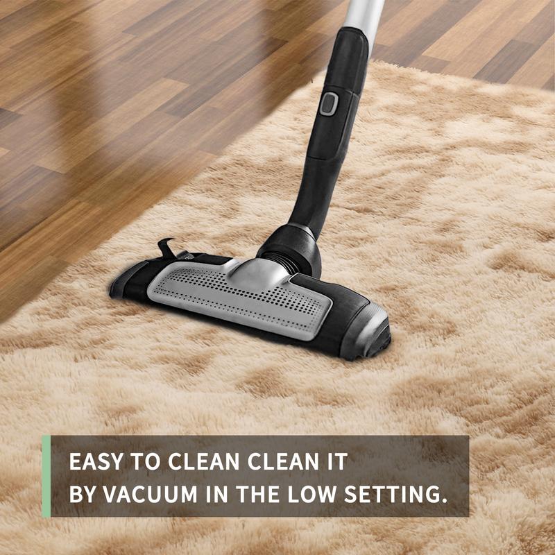 FAMVAL Large Size Plush Rugs Big Fluffy Area Rug Non-slip Soft Shaggy Carpet Mats for Livingroom Bedroom Nursery Home Decor Tie-dye Khaki​ Christmas gifts