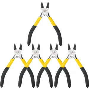 - 5" Wire Cutters Bulk, 5 Pack, Precision  Pliers | Ultra  Wire Snips Wire Clippers, Diagonal  Pliers for  Making Crafting, Wire Cutters Set