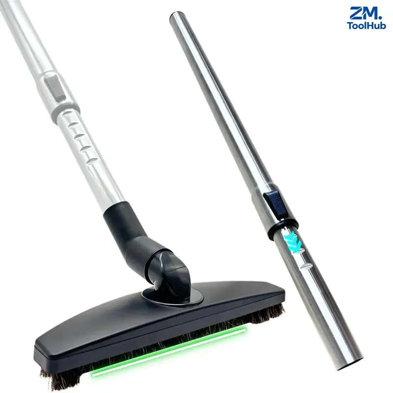 1 ¼ Inch 32mm Inner Diameter Vacuum Accessory Set, Soft Horse Hair Floor Brush Plus Extension Wand, Premium Hardwood Floor Cleaning Replacement Attachment for Standard Vacuum Cleaners