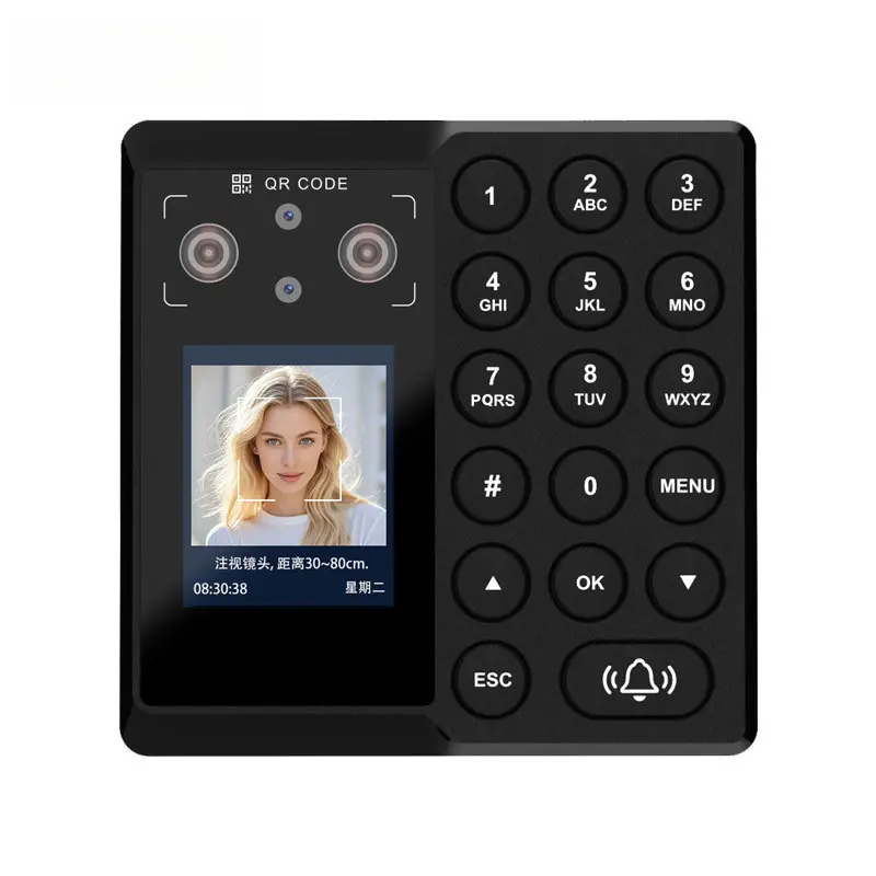 Palm Vein Face Recognition Access Control All-in-one Machine Password Attendance Management Device