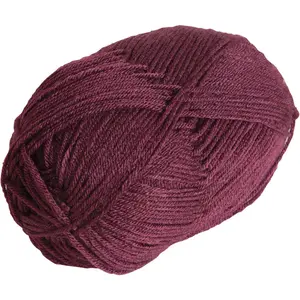 Brava  Maroon   Weight Soft Yarn for ting, Crocheting, ting Machine use, Light Weight Yarn for  Items (Currant)
