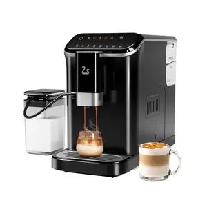 20 Bar Fully Automatic Coffee Machine, Professional Coffee Maker with Touchscreen, Built-In Adjustable Grinder & Automatic Milk Frother, 1.5L Water Tank, Ideal for Home and Office
