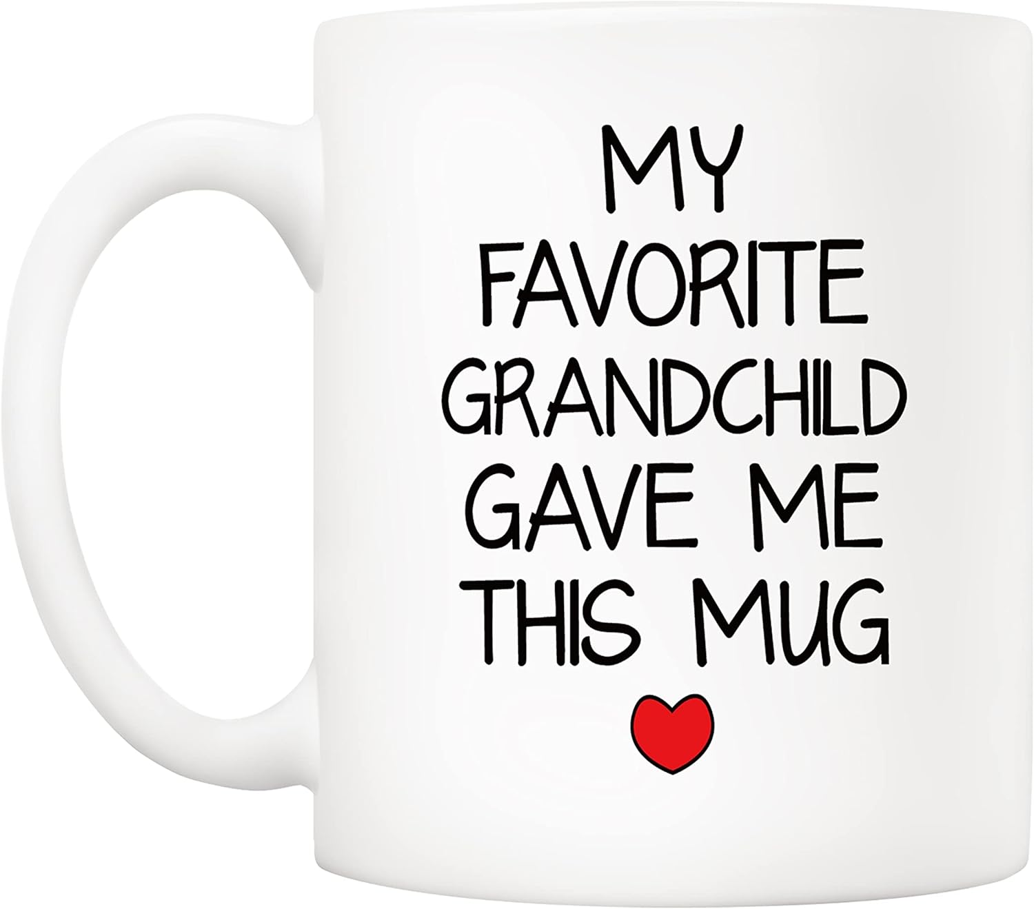 My Favorite Grand Gave Me This Mug Christmas Gifts, Grandpa Grandma Cup from Grand, Granddaughter, Grandson - Gift for Grandparents, Men, Women 11 Oz