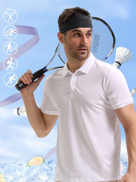 Solid Color Breathable Hair Band, High Stretch Hair Band for Women & Men, Sweat Absorbing Hair Band for Running, Outdoor, Tennis, Fitness, Sports Headband