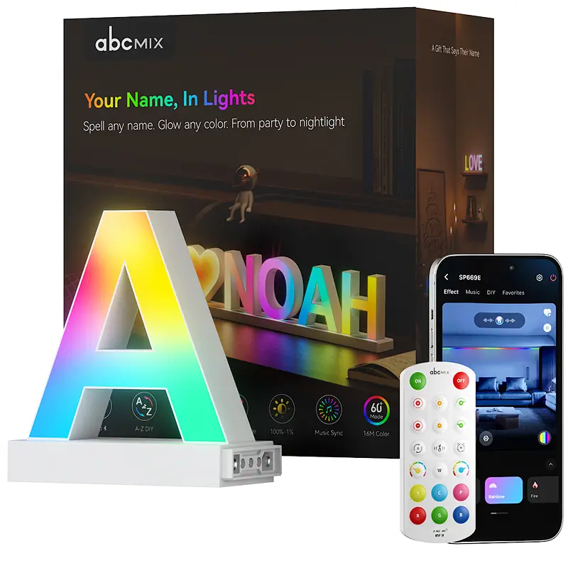 Personalized Name Light, Your Name,In Lights. Music Sync & 16M Colors, From wild party to cozy nightlight. by ABCMIX