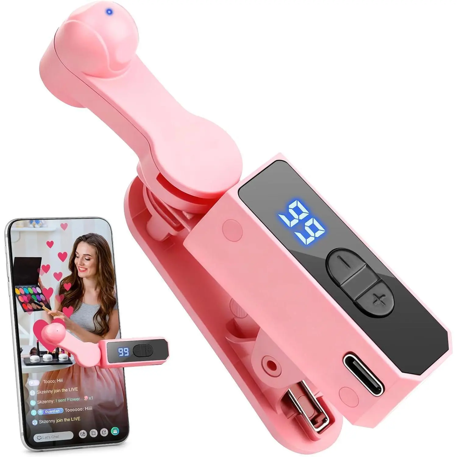 Like booster Rechargeable version Automatic Clicker - Auto Clicker Speed Tool – Fast Screen Tap Simulator for Smartphones and Controllers | Smart Trigger for Shopping, Rewards, Live Broadcast Likes and Tasks Portable Selfie