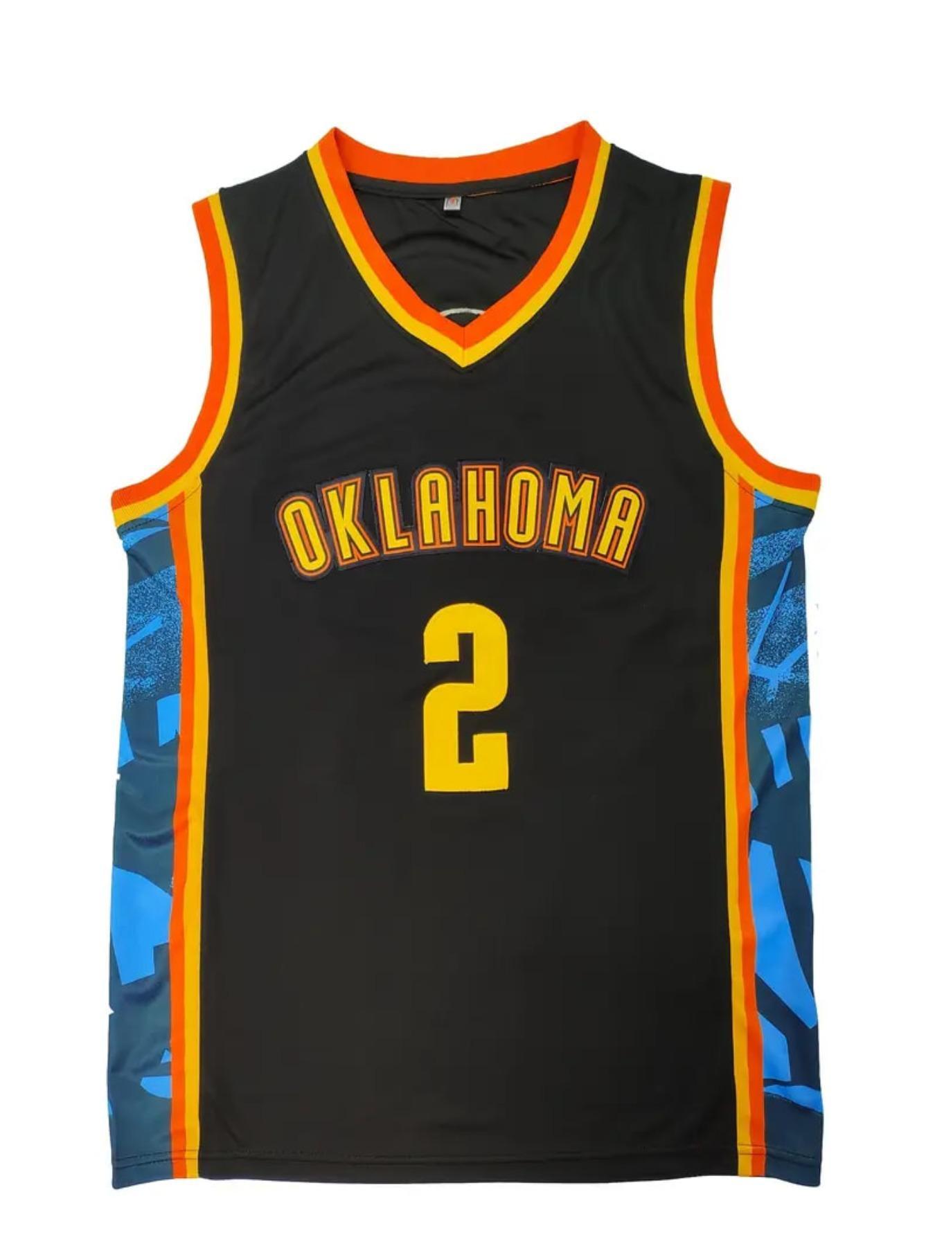 Men's Letter & Number 2 Embroidery Basketball Jersey, Loose Casual Breathable Quick Drying Basketball Vest, Basketball Clothing for Outdoor Sports Jersey Shirts, Sports Top, Embroidered Basketball Jersey