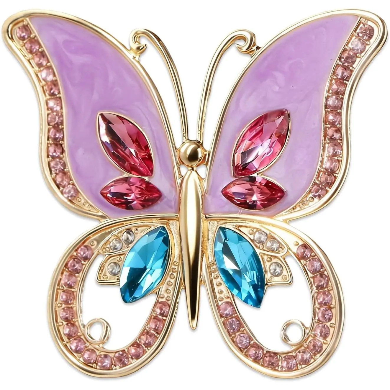 Butterfly Christmas Ornaments - Gifts for Women Girls  Mom Sisters - Beautiful Metal Monarch Butterfly  Ornaments for Christmas Tree Decorations