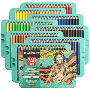 240 Color Pencil Set, Hand drawn Graffiti Drawing Pen, Pink Color Carbon Pen, Art Professional Art Use, Drawing Color Pencil Set, Suitable for Gift/Personal Use
