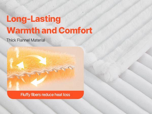 Fleece Throw Blanket Super Soft Lightweight Plush Warm 50x60 Inch/1270x1524 mm