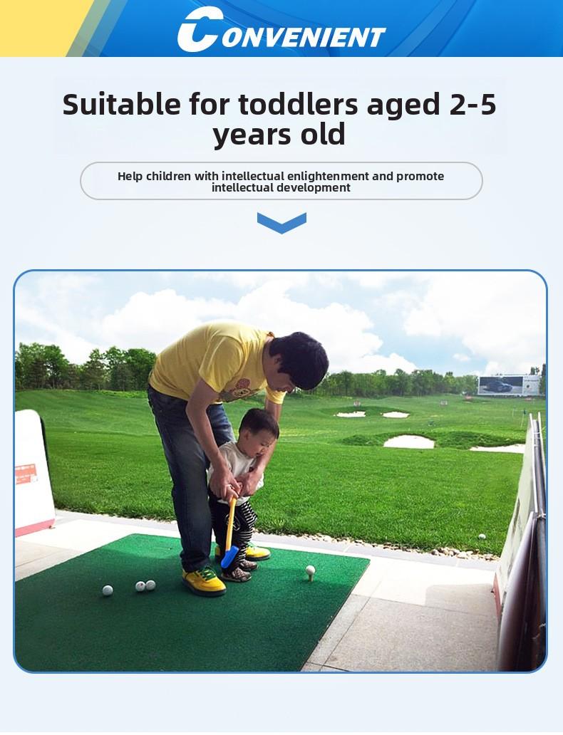 Children's Plastic Golf Club - Driver (No.1 Wood) - Beginner Practice Equipment for Boys and Girls - Ultra-Light Carbon