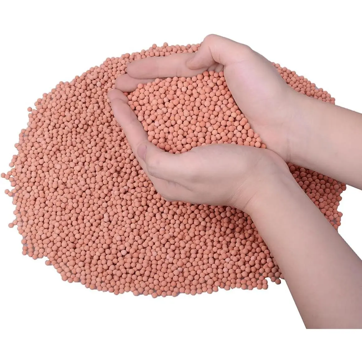 Ceramsite Clay Pebbles (2.0 LB, 1/8 in) - Hydroponic Use Growing Media for Succulents, Orchids, Aquaponics Decor & Plant Cultivation Leca