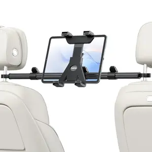 PLDHPRO  360° Rotatable Car Headrest Tablet Stand, Compatible with 7-11 Inch iPad, Adjustable and Secure Installation, Durable Abs Material