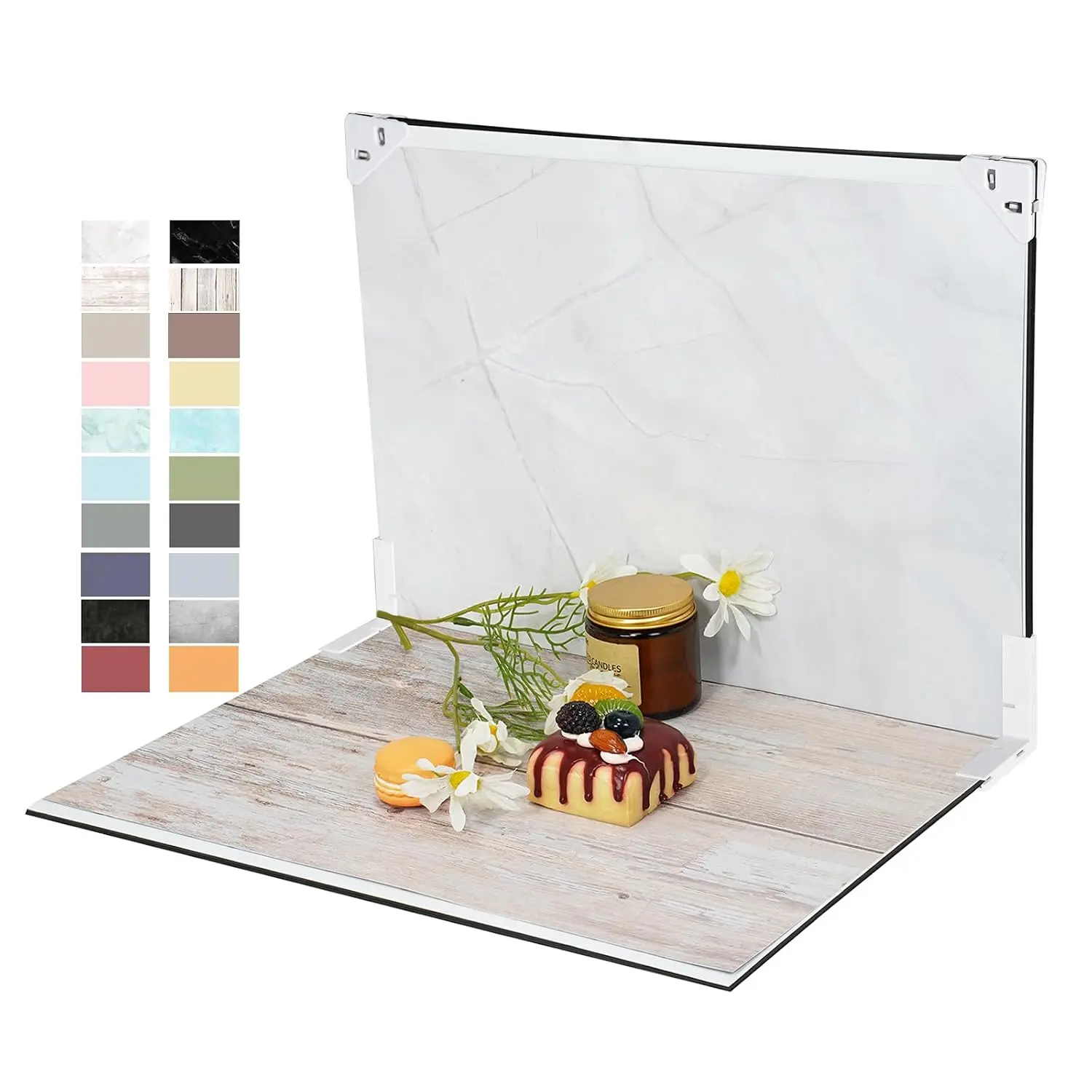 Photo Backdrop for Product Photography, 16.5×11.7in Compact Kit