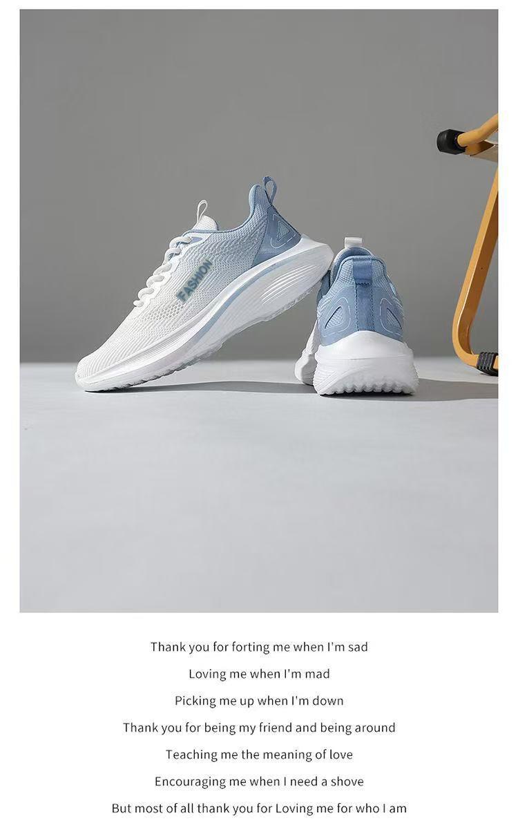 2026 Autumn New Korean Style Breathable Flyknit Women's Shoes, Trendy Student Running Sneakers, Casual Shoes, Women's Footwear