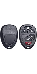 Fob Replacement Fits for Chevy Tahoe Suburban GMC Yukon/Yukon XL Cadillac Escalade ESV/EXT 2007 2008 2009 2010 2011 2012 2013 2014 Entry Start Control 22951510