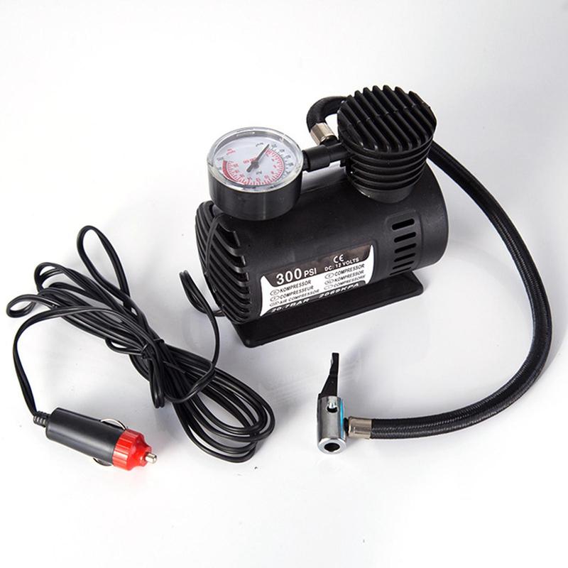 12V Mini Car Tire Air Pump, Portable Tire Air Pump with Dial Design, Vehicle Electric Air Pump, Mini Air Compressor