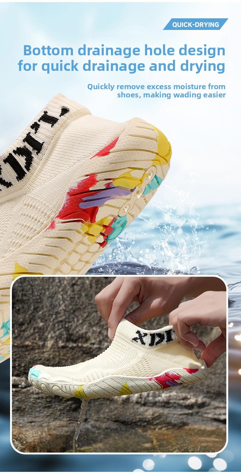 Men's and women's quick-dry wading shoes, outdoor non-slip water shoes, indoor fitness amphibious thick-soled anti-puncture shoes