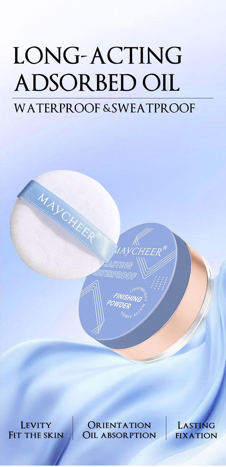 MAYCHEER Long-lasting waterproof makeup setting powder matte concealer makeup setting oil control
