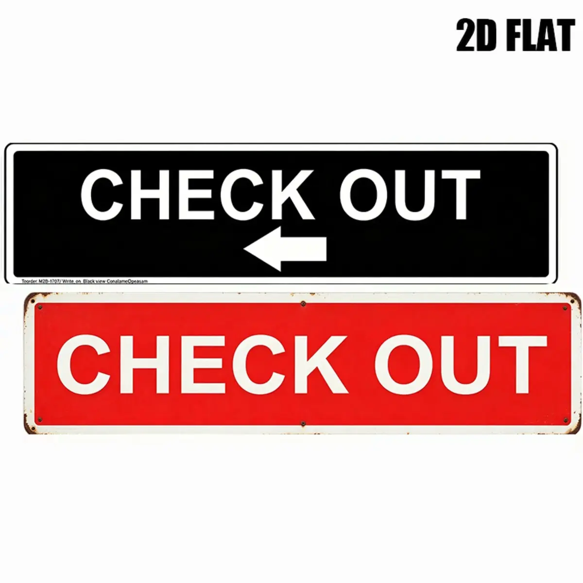 2pcs 2D Flat High-Contrast Red-Black Metal Workplace Safety Signage Labels - 16x4in Vertical Wall Plaques for Office, Construction Site - Durable Indoor-Outdoor Home Decor Signs