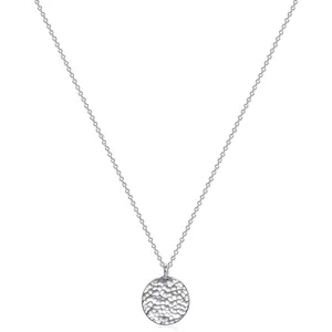 Fettero Pendant Necklace Gold Choker Layered Coin Open Karma Circle Full New Crescent Moon 14K Gold Plated Dainty Simple Moon Phase Jewelry for Women Gift
