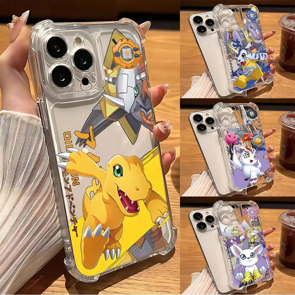 Digimon Phone Case For iPhone 17 Promax 16 15 14 13 12 11 Plus Pro Max 17Air and Samsung S26 S25 S24 S23 S22 S21 FE Plus Ultra - Anti Drop Full Perfect Aesthetic Printed Soft TPU Case
