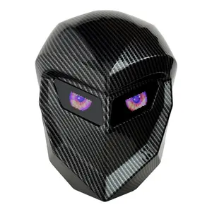 LED Knight Backpack Blade Knight Carbon Fiber Texture Style, Smart Bluetooth Programmable Screen, Hard Shell 15.6" Laptop Backpack with USB Charging, DIY Pixel Art Animation, Cool Cyberpunk Tech Gift for Men Travel School (Power Bank Not Included)
