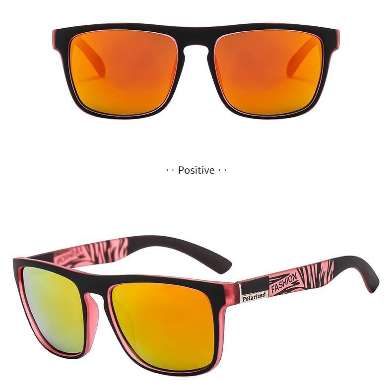 New men's polarized sunglasses - sporty style with iridescent lenses, flexible lacquer frame