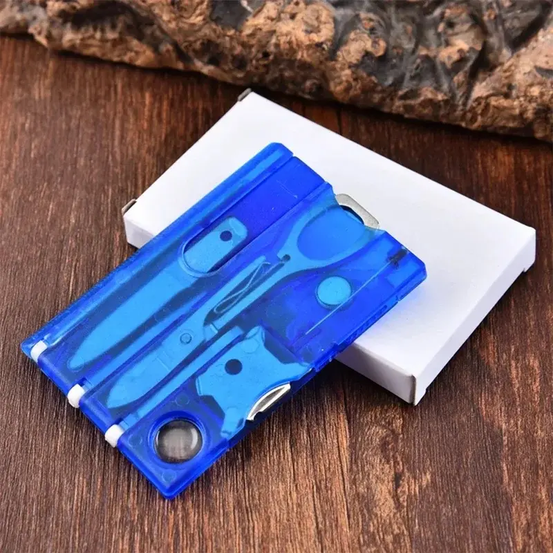 12 In 1 Pocket Credit Card Portable Multi Tools Outdoor Survival Camping Equipment Portable Hiking Cards EDC Tool Sets Box Folding EDC Tool