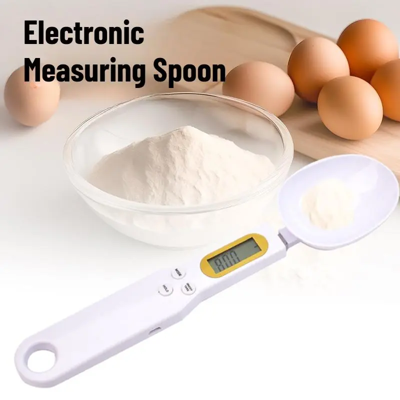 High Precision Digital Measuring Spoon – Compact Electronic Kitchen Scale Spoon with LCD Display, Creative Gram & Ounce Scoop for Cooking, Baking & Coffee, Portable Kitchen Gadget Gift